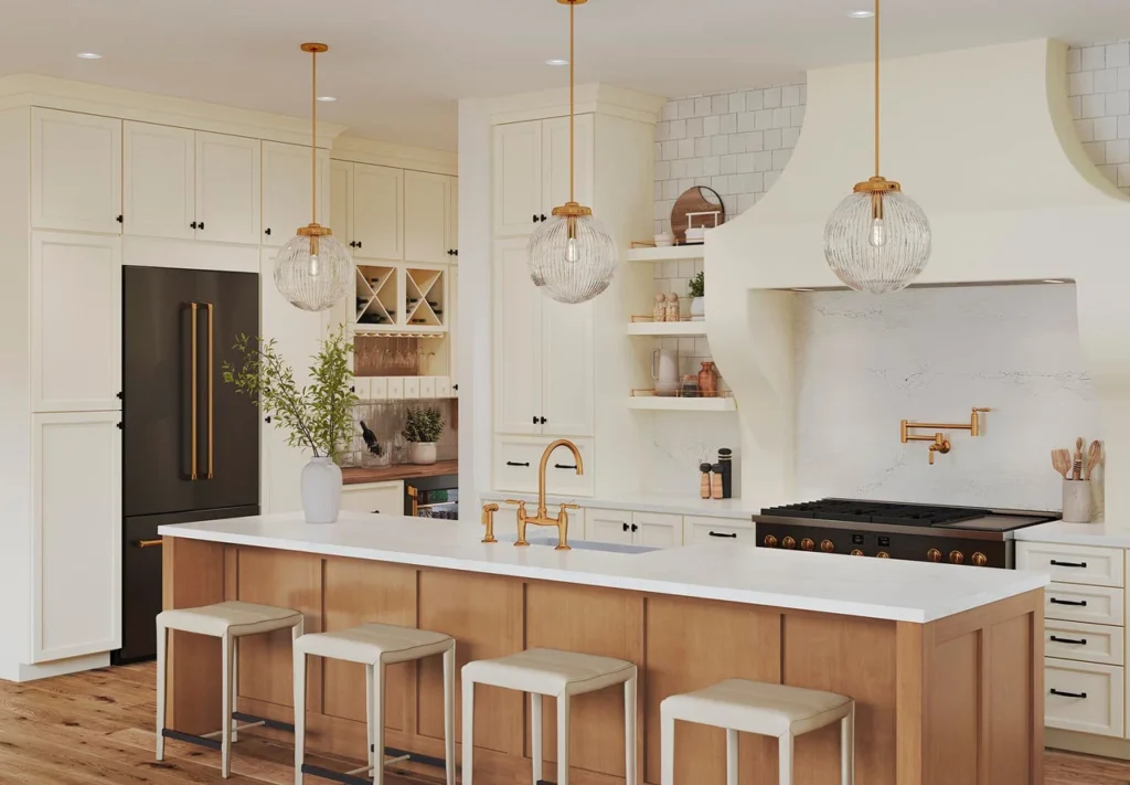 470F Maple Cider n Painted Vanilla Kitchen