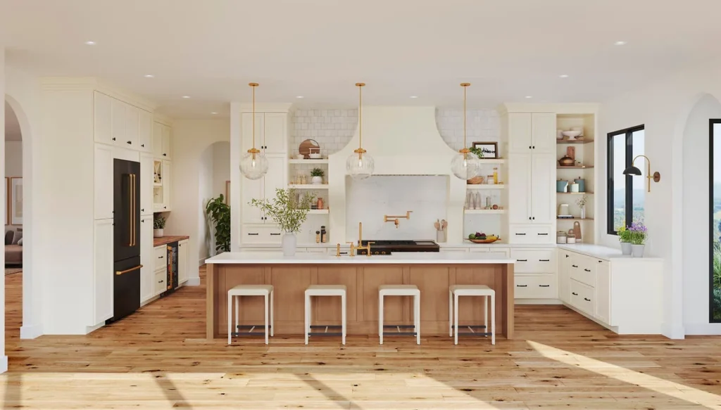 470F Maple Cider n Painted Vanilla Kitchen