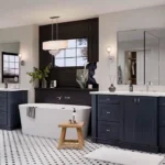 570F Painted Navy Bath
