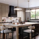 580F Maple Almond-Painted Black Kitchen1