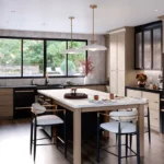 580F Maple Almond & Painted Black Kitchen