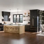 580F Painted Black & Maple Rye Kitchen