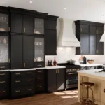 580F Painted Black & Maple Rye Kitchen