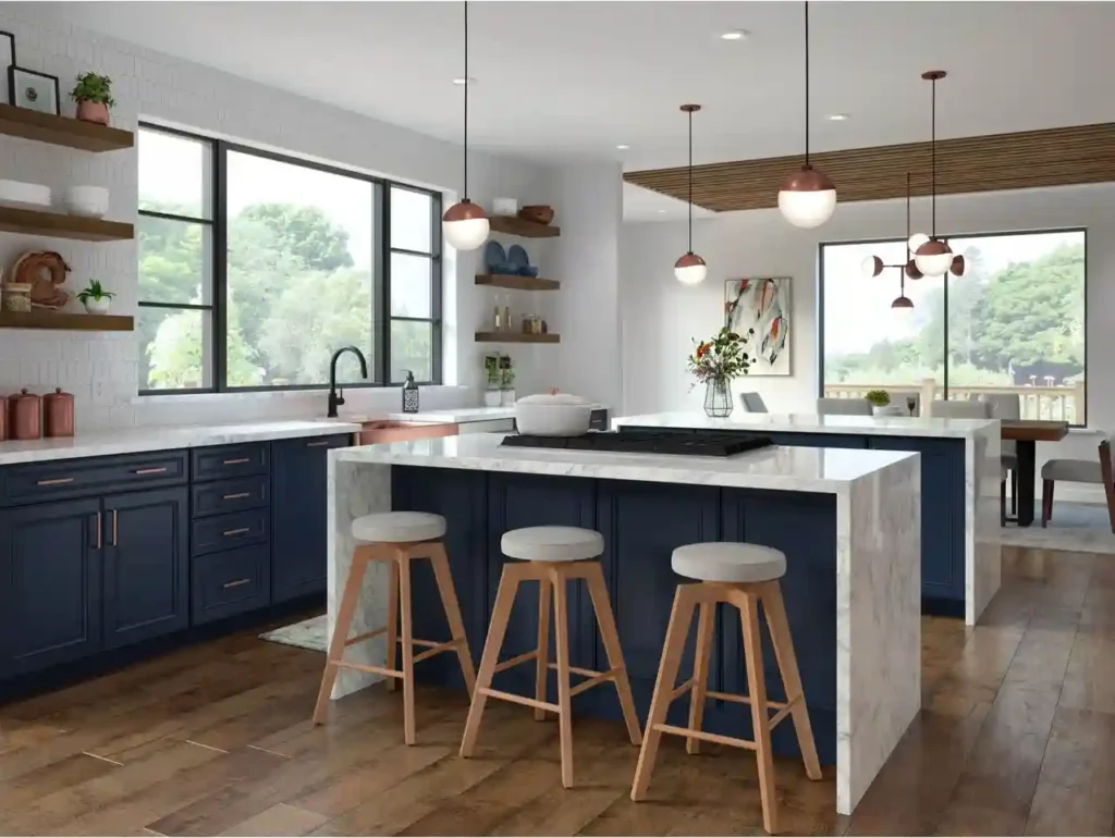 750F Painted Navy Kitchen