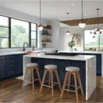 750F Painted Navy Kitchen