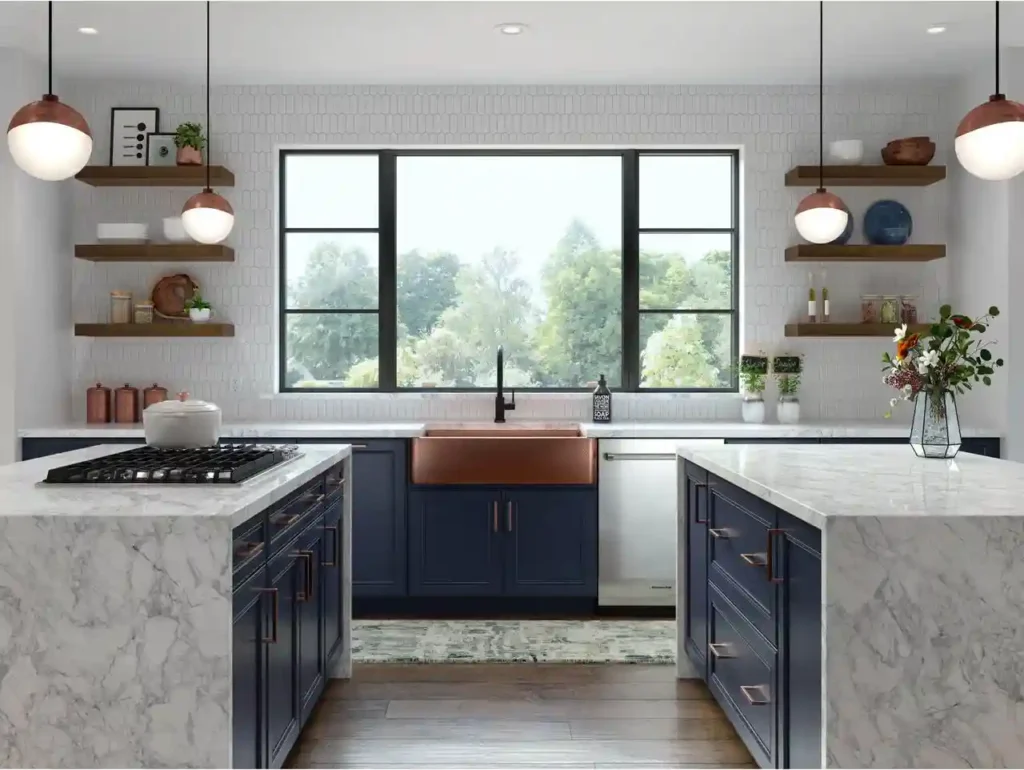 750F Painted Navy Kitchen