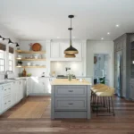 750F Painted Pewter & Boulder Kitchen