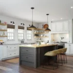 750F Painted Pewter & Boulder Kitchen
