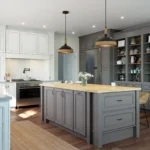 750F Painted Pewter & Boulder Kitchen