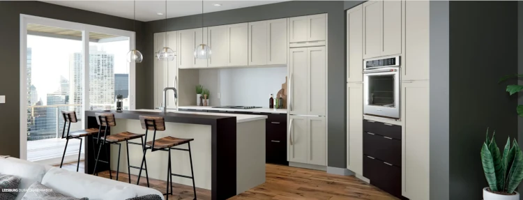 D16S Duraform Harbor-Duraform Espresso Wide Kitchen