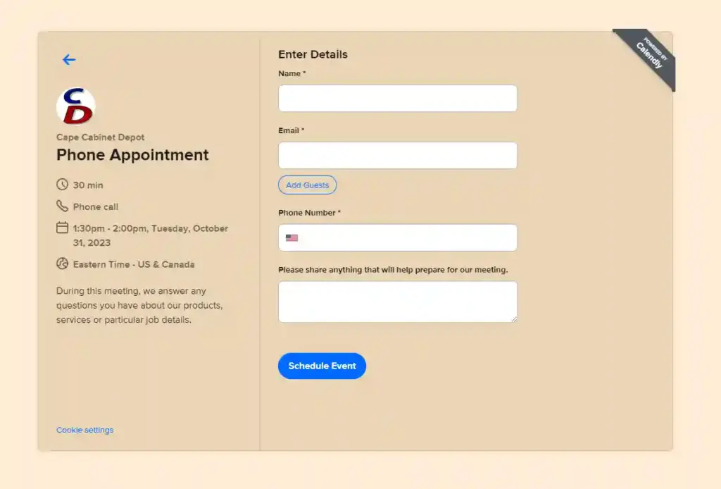 Schedule Appointment