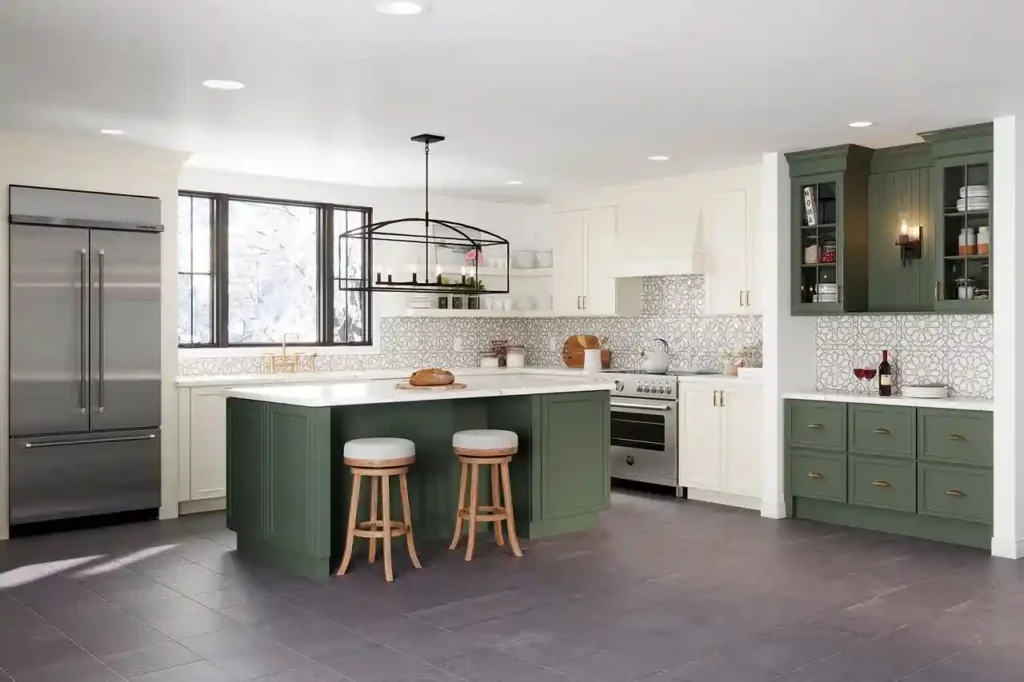 540F Painted Vanilla & Painted Sage Kitchen