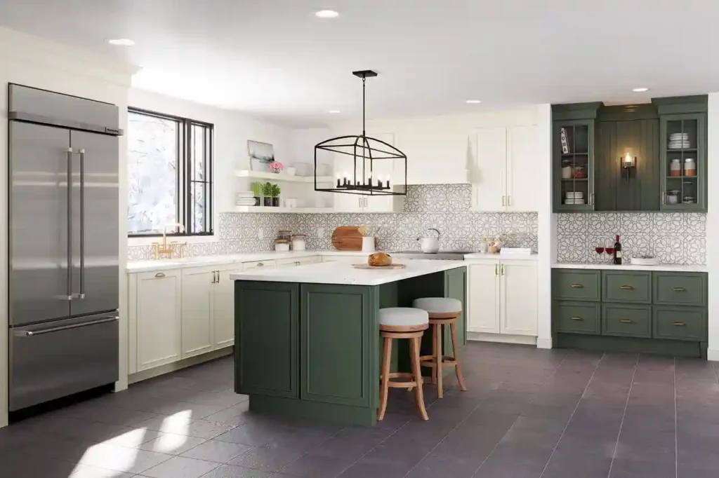 540F Painted Vanilla & Painted Sage Kitchen
