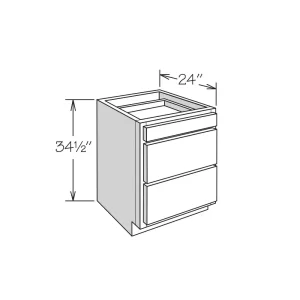 Drawer Base, 3-Drawer Base, DB12, DB15, DB18, DB21, DB24, DB27, DB30, DB33, DB36 1TD