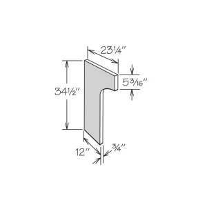 Desk End Panel