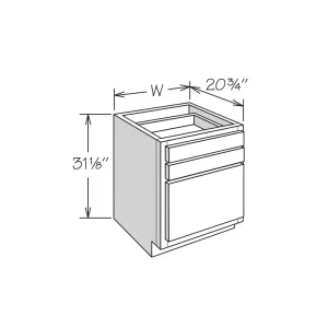 31" High Vanity Drawer Base