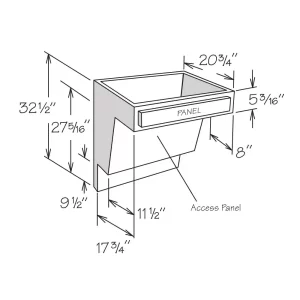 Vanity Plumbing Skirt