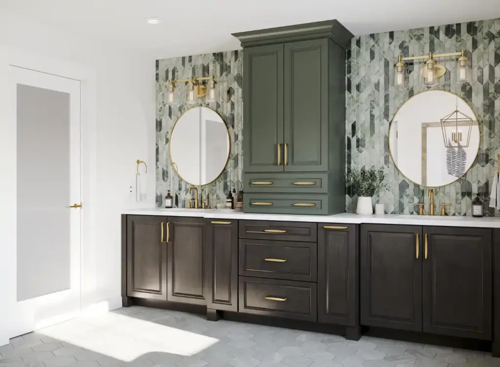 460F Maple Slate & Painted Sage Bath
