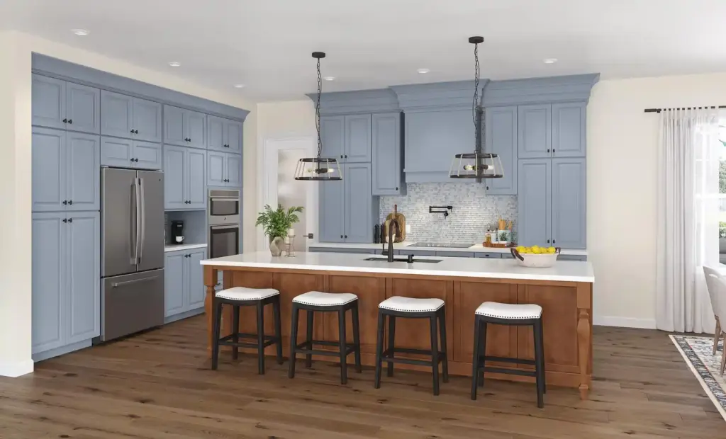 460F Painted Mist Maple Cognac Kitchen 3