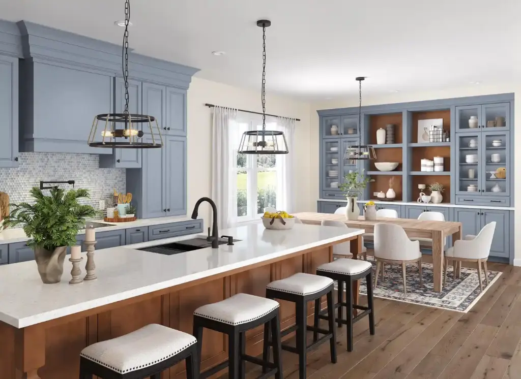 460F Painted Mist Maple Cognac Kitchen 4