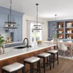460F Painted Mist Maple Cognac Kitchen 4