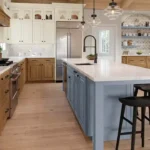 660R Cherry Amber & Painted Vanilla & Painted Mist Kitchen