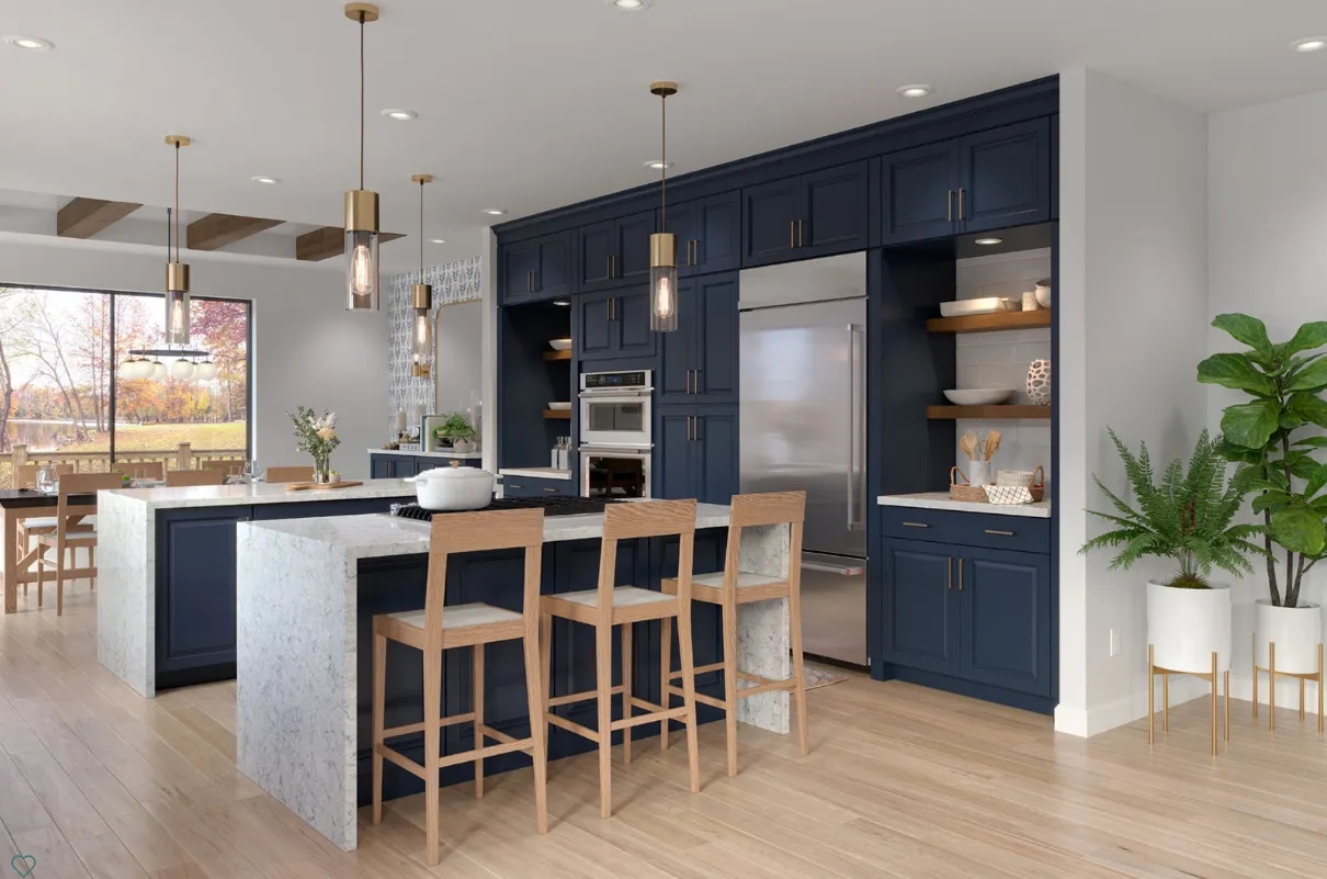460S Painted Navy Kitchen 2