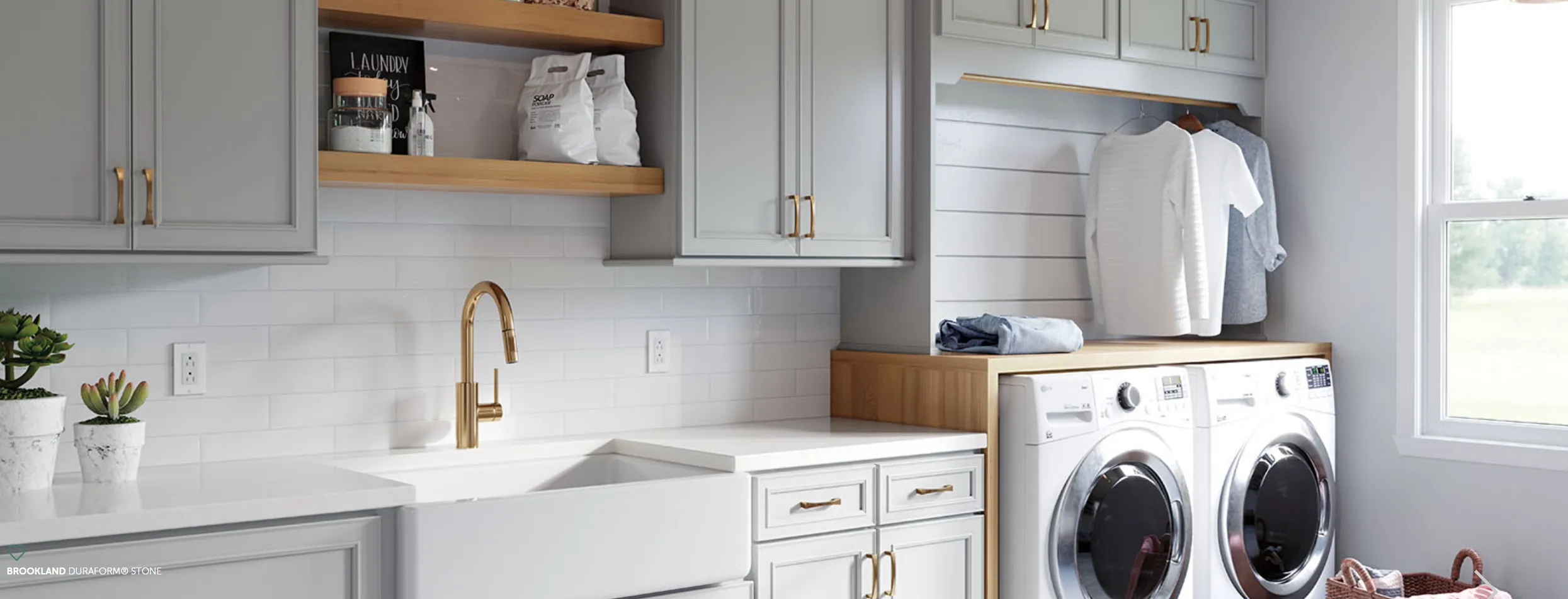 D18F Duraform Stone Wide Laundry