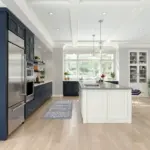 460S Painted Linen Navy Kitchen 3