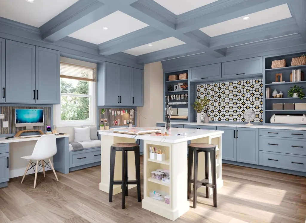 470F Painted Mist & Painted Vanilla Office