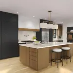 530S Painted Black Cherry Amber Kitchen 2