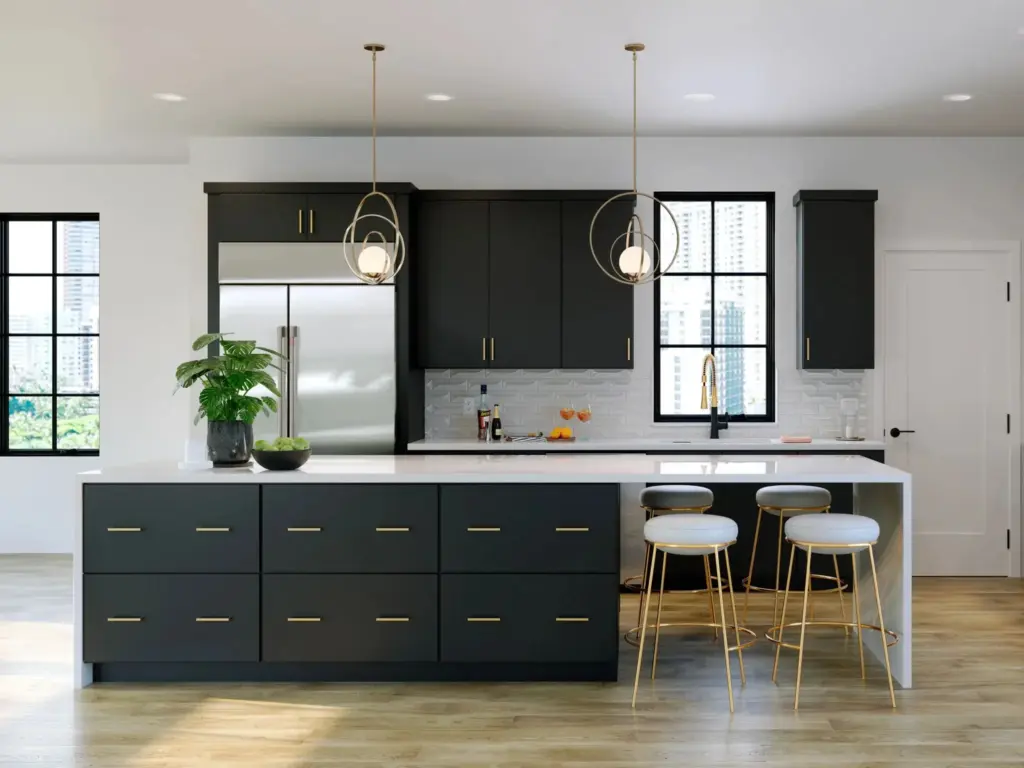 530S Painted Black Kitchen 2