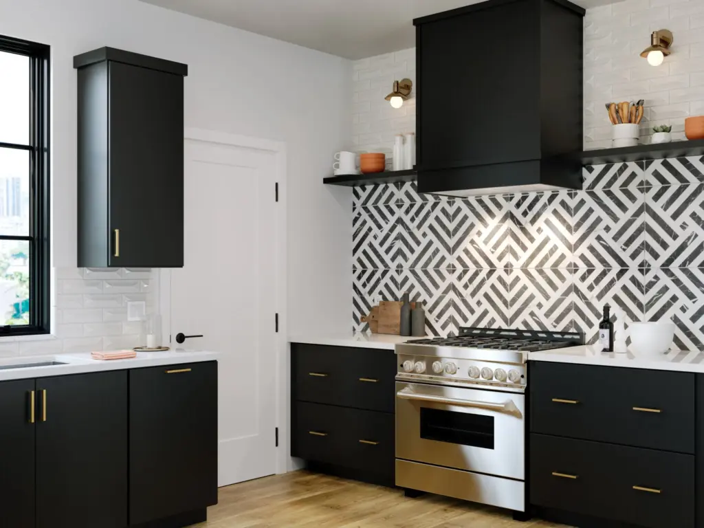 530S Painted Black Kitchen 3