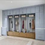 530S Painted Mist & Cherry Amber Mudroom