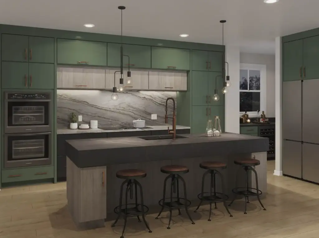 530S Painted Sage Duraform Drift Kitchen