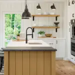 570F Painted Linen-Maple Rye Wide Kitchen