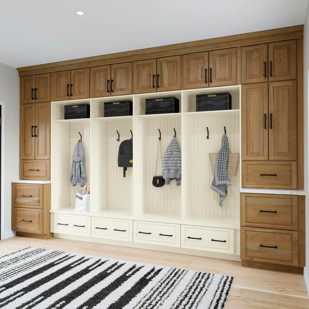 660R Cherry Amber-Painted Vanilla Mud room