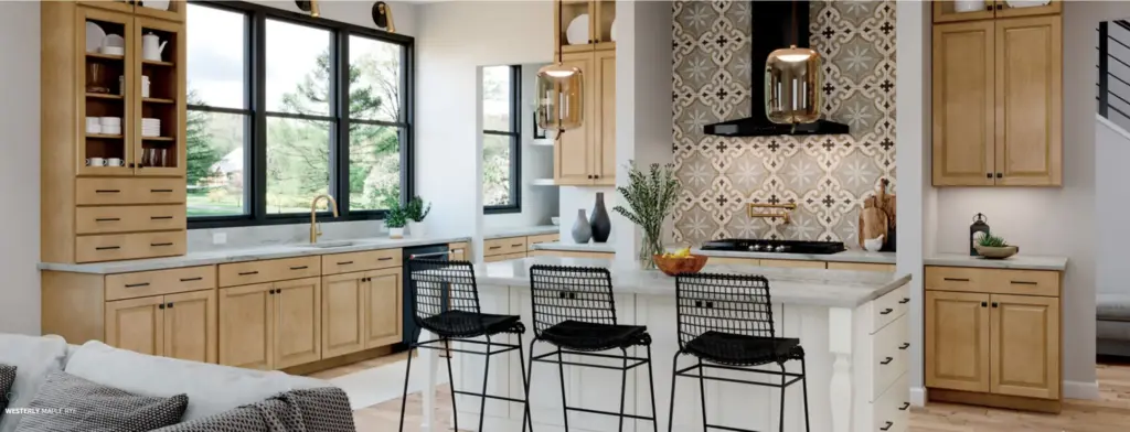 460S Maple Rye & Painted Linen Kitchen, Cabinet Options