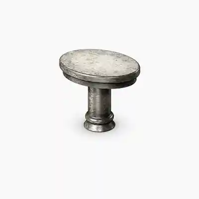 Stamped Knob Weathered Nickel