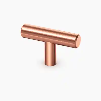 T-Bar Knob Brushed Copper