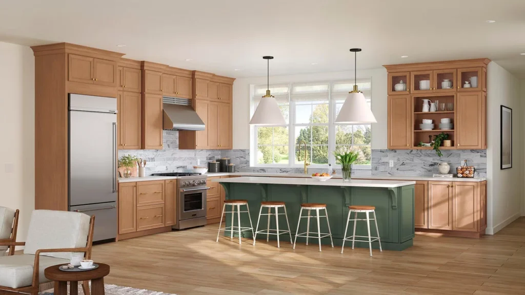 540F Maple Cider & Painted Sage Kitchen