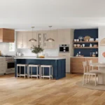 650F Painted Oat & Painted Navy & Maple Cider Kitchen
