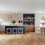 650F Painted Oat & Painted Navy & Maple Cider Kitchen
