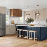 650F Painted Oat & Painted Navy & Maple Cider Kitchen
