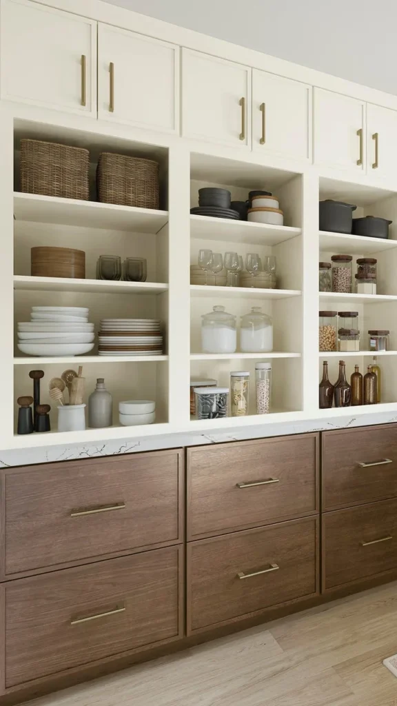 580F Cherry Clove-Painted Vanilla Pantry Tall