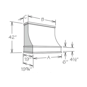 Sloped Range Hood