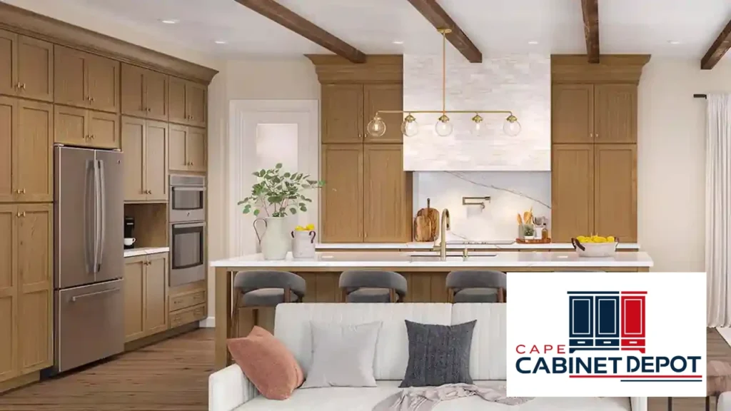 410F Cherry Amber n Painted Vanilla Kitchen